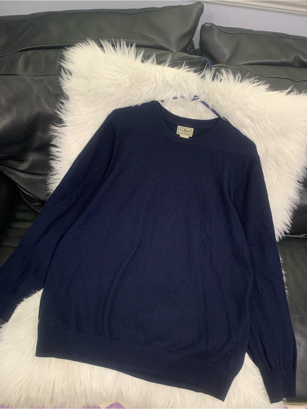 L.L. Bean Navy Crewneck Sweater